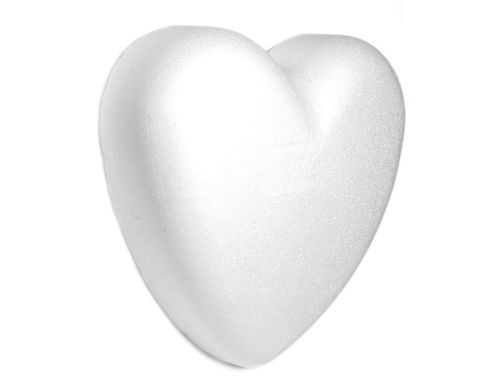 Corazón plano de poliestireno (14 x 4 cm)