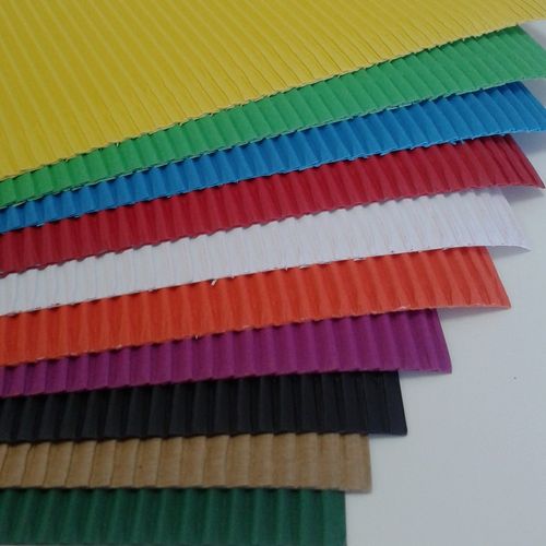 Bloc cartón ondulado de colores
