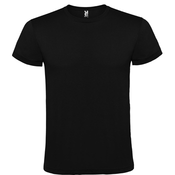 Camiseta negra Roly Atomic 150 adulto