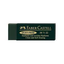 Goma borrar Faber Castell Dustfree verde